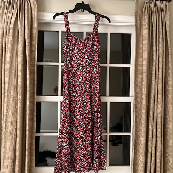 Zara red floral dress - Picture 1 of 4